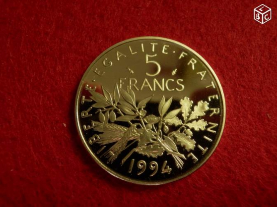 Annonce occasion, vente ou achat 'Monnaie:5 Francs SEMEUSE 1994 en B.E.'