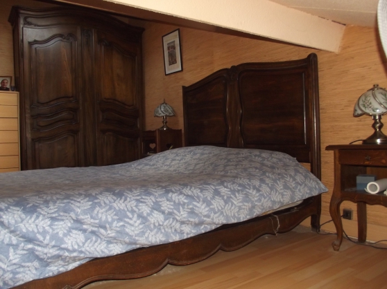 Chambre à coucher complète chêne massif