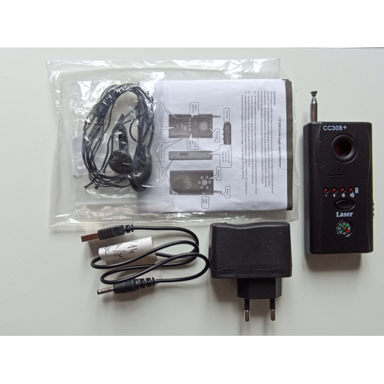 Detecteur cc308+ : camera espion, micro,