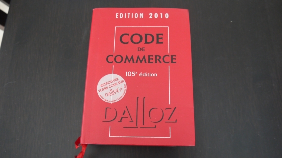 Annonce occasion, vente ou achat 'CODE DE COMMERCE 2010 DALLOZ'