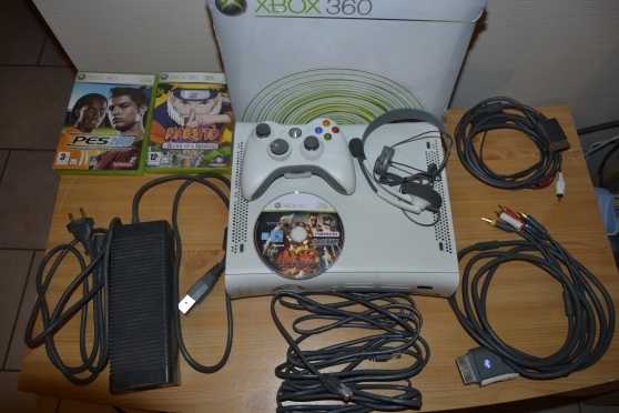 Annonce occasion, vente ou achat 'Console Xbox360 + 3 jeux + 1manette'