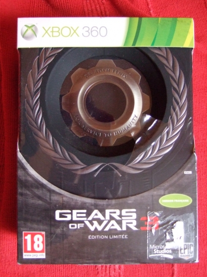 Annonce occasion, vente ou achat 'Jeu Gears of war 3 dition limite NEUF'