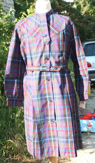 Annonce occasion, vente ou achat 'blouse vintage neuve ecossaise coton'