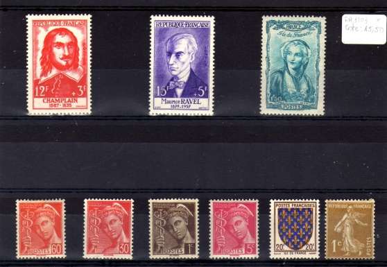Annonce occasion, vente ou achat 'Lot de timbres neufs de France FR3103'