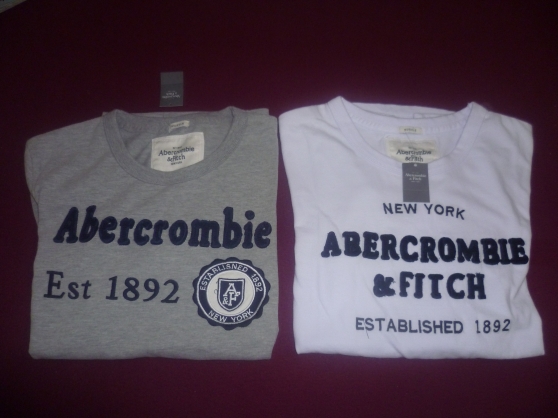 Annonce occasion, vente ou achat '2 t shirt ABERCROMBIE neuf, taille M'