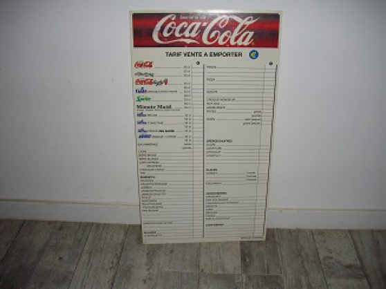 Annonce occasion, vente ou achat 'Affiche prix boisson coca-cola'
