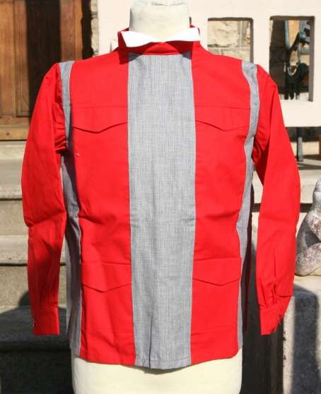 Annonce occasion, vente ou achat 'blouse vintage ANIK fillette coton rouge'