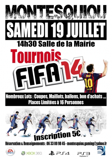 Annonce occasion, vente ou achat 'Tournoi FIFA 14 XBOX 360, PS3 et PS4'