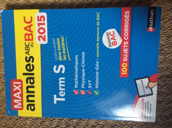 Vend maxi anabac term S 2015