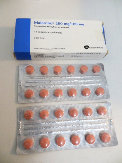 Annonce occasion, vente ou achat '2 boites de Malarone'