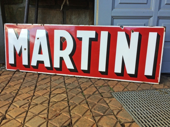 Plaque émaillée Martini