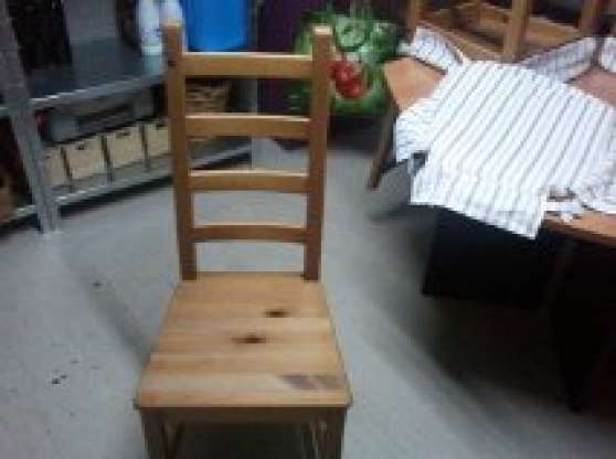 Annonce occasion, vente ou achat 'A vendre 4 chaises en bois'