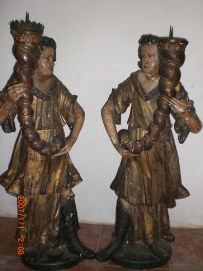 Annonce occasion, vente ou achat 'Paires de sculptures en bois policrome d'
