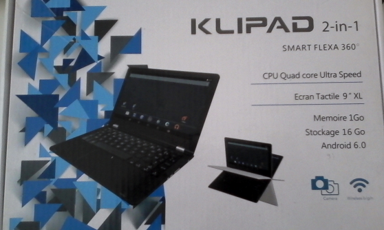 Annonce occasion, vente ou achat 'Tablette KLIPAD 2 en 1,  rparer'