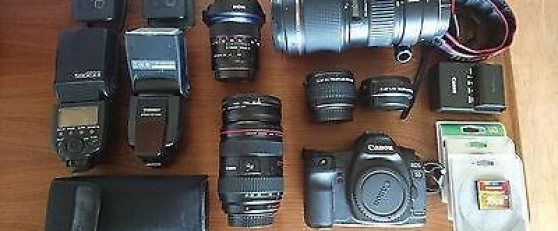 Annonce occasion, vente ou achat 'Pack Canon 5D MK2 Lenses Accessories'