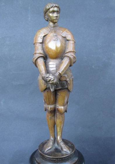 Annonce occasion, vente ou achat 'Jeanne d\'arc ,sculpture ancienne.Bronze.'
