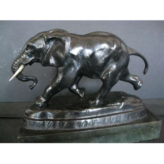 Annonce occasion, vente ou achat 'Barye.Elephant du Sngal.Bronze ancien.'