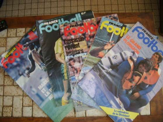 Annonce occasion, vente ou achat 'journaux france football des annees 1980'