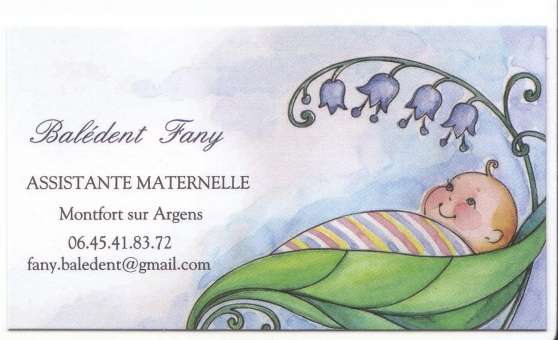 Annonce occasion, vente ou achat 'Assistante Maternelle agre sur Montfor'