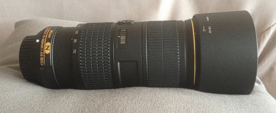 Annonce occasion, vente ou achat 'Objectif Nikon type AF-S NIKKOR 70-200mm'