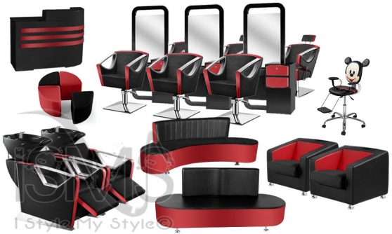 Kit coiffure Special Red Black Set