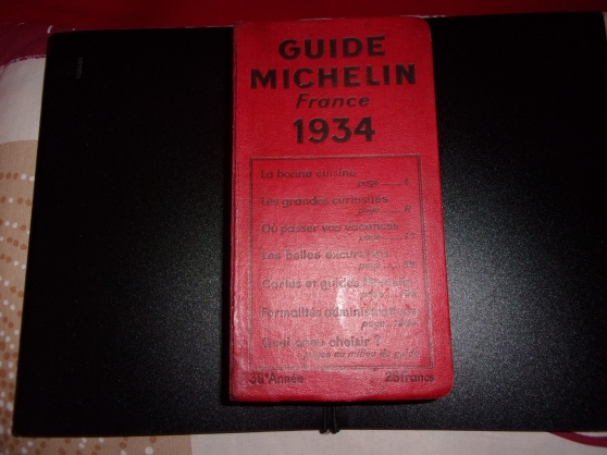 Annonce occasion, vente ou achat 'GUIDE ROUGE MICHELIN 1934'