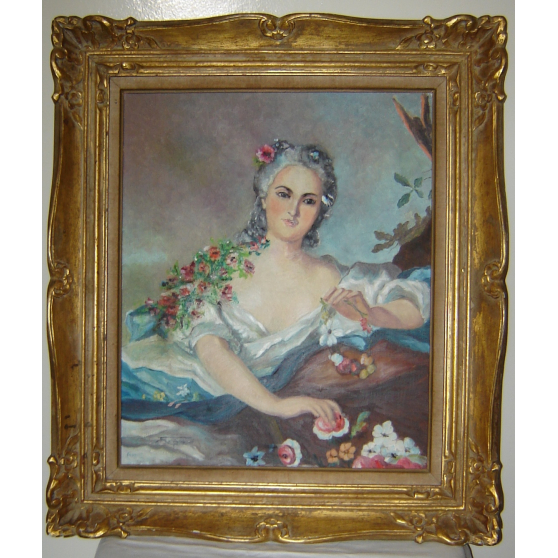 Annonce occasion, vente ou achat 'tableau rare ancien portrait d\'anne henr'