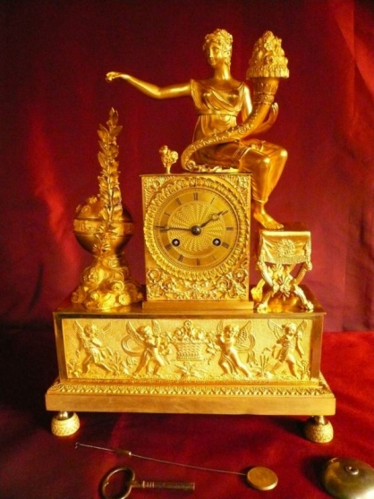 Annonce occasion, vente ou achat 'Pendule Allegorique Empire Bronze Dore'