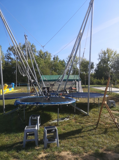 trampoline élastique 4 pistes