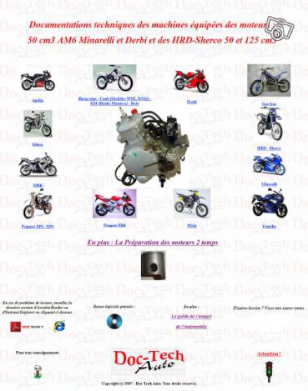 Annonce occasion, vente ou achat 'Revue technique Yamaha DT - TZR (AM6 Min'