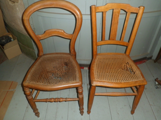 Annonce occasion, vente ou achat 'Chaises Canneles (Fond percer)'