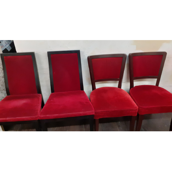 Annonce occasion, vente ou achat 'lot de 4 chaises couleur rouge'