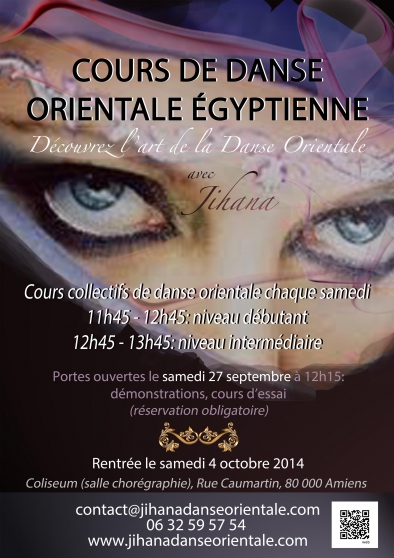 Annonce occasion, vente ou achat 'Cours DANSE ORIENTALE Amiens Saison 2014'
