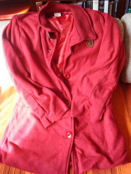 Manteau léger taille S-M, rouge bordeau