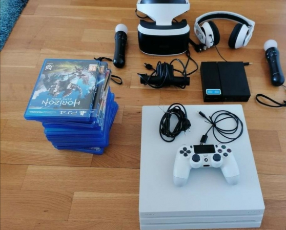 PS4 Pro+ PS VR + JEUX (prix négociable)