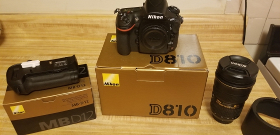 Annonce occasion, vente ou achat 'Nikon D810 36.3 MP + 24 - 70mm'