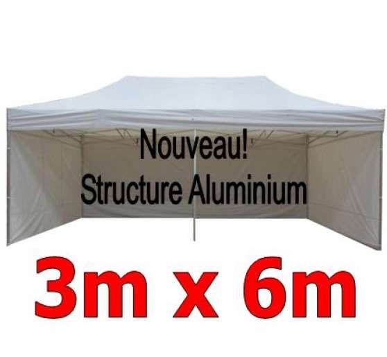Barnum Pliant Aluminium 3x6m Blanc 4c Marche Fr