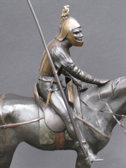 Annonce occasion, vente ou achat 'Cavalier Chrtien.Sculpture Bronze'