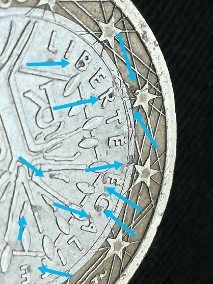 Pièce de 1 euro France 2000.  Marche.fr