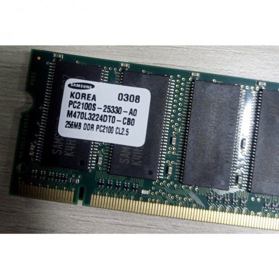 Annonce occasion, vente ou achat 'Barrette RAM SAMSUNG 256MB DDR PC2100 CL'