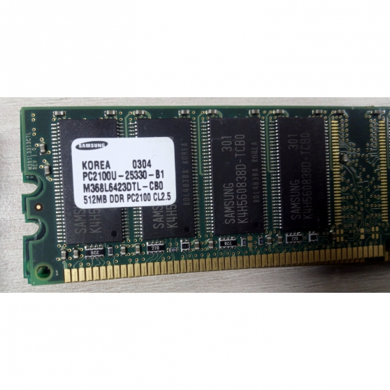 Annonce occasion, vente ou achat 'Barrette RAM SAMSUNG 512MB DDR PC2100U-2'