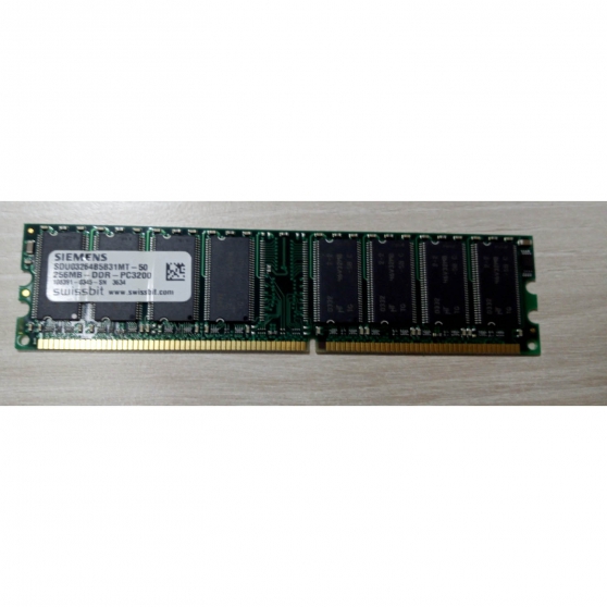 Annonce occasion, vente ou achat 'Barrette RAM SIEMENS 256MB DDR PC3200 10'