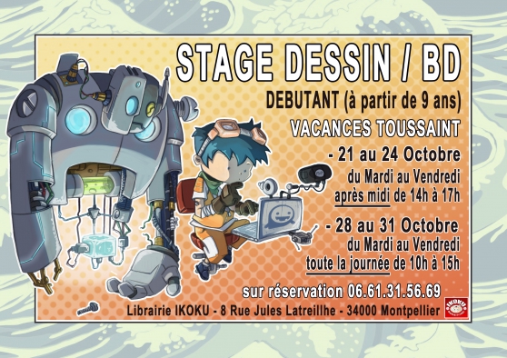 Annonce occasion, vente ou achat 'Stage de dessin/BD dbutant - Toussaint'