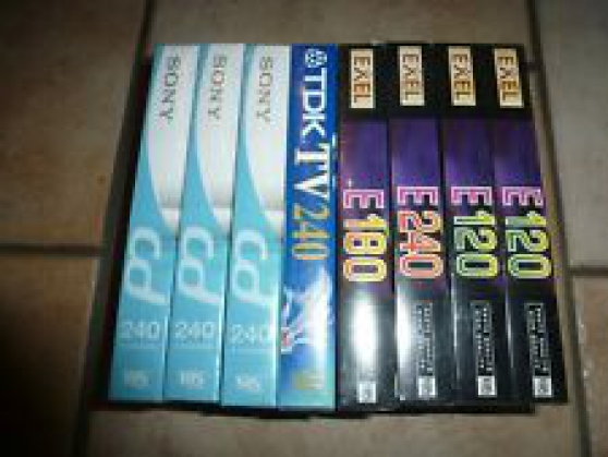 Annonce occasion, vente ou achat 'LOT 8 CASSETTES VIDEO VHS VIERGES NEUVE'