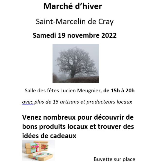 Annonce occasion, vente ou achat 'March d\'hiver de Saint-Marcelin de Cray'