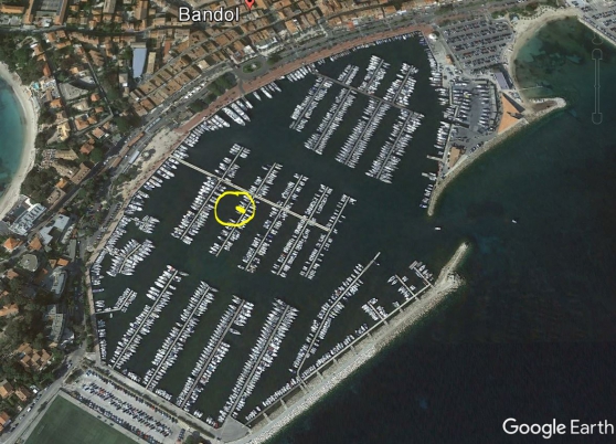 port Bandol vend place bateau 10m x 3m10
