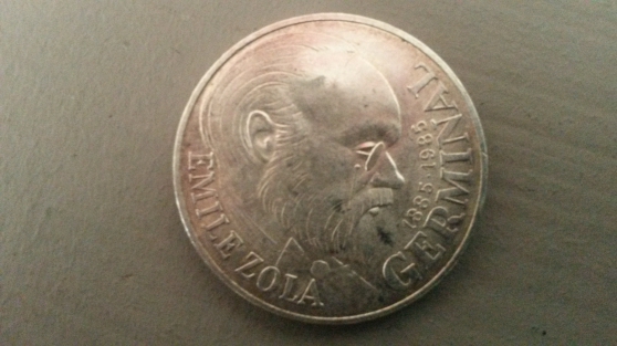 Annonce occasion, vente ou achat 'Pice de 100 fr en argent Emile Zola'