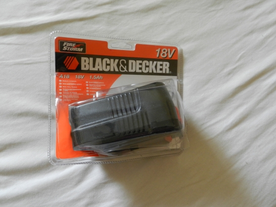 Annonce occasion, vente ou achat 'batterie BLACK et DECKER'
