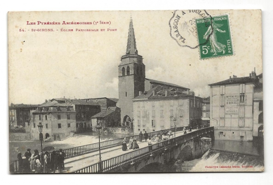 Annonce occasion, vente ou achat 'St-Girons (09)Eglise Paroissiale et Pont'