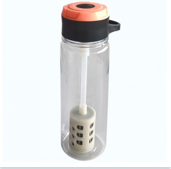 Plastic water bottle filter